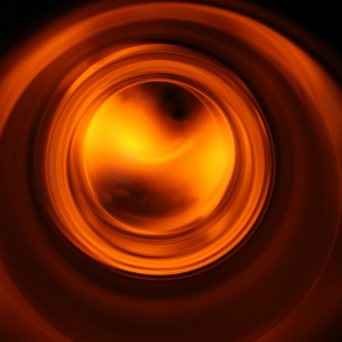 Pott Glas Brennofen Guckloch